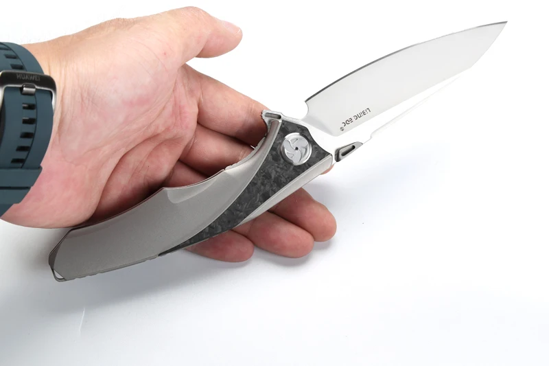 LiBinGEDC, складной нож Raptor Flipper, титановая ручка S90V, лезвие, для улицы, тактические, для кемпинга, ножи для выживания, инструменты для повседневного использования