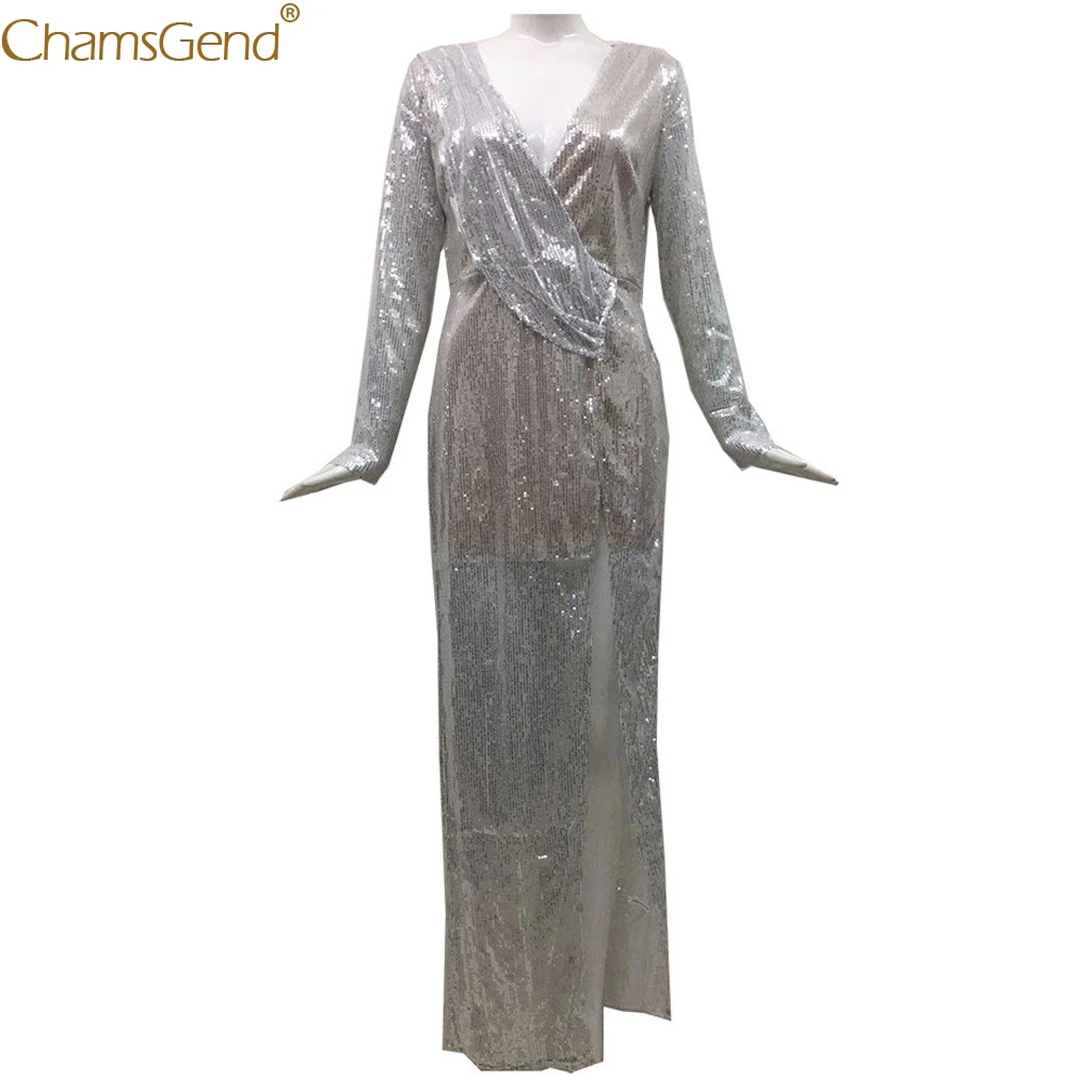 Женское платье с длинным рукавом женские вечерние платья серебристые винтажные