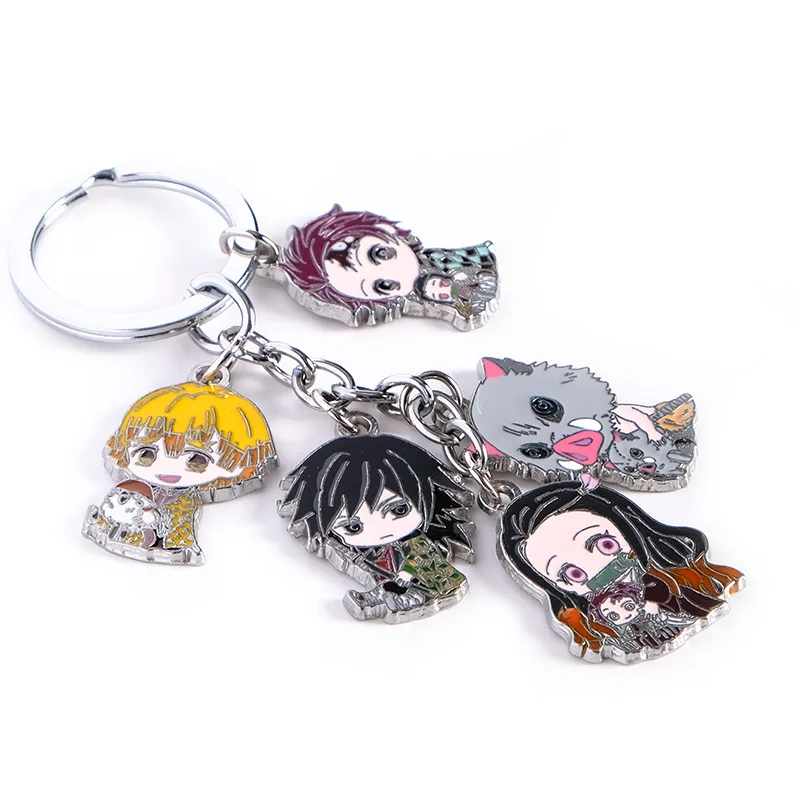 Брелок для ключей из аниме рассекающий демонов подходит подарка киметасу нет