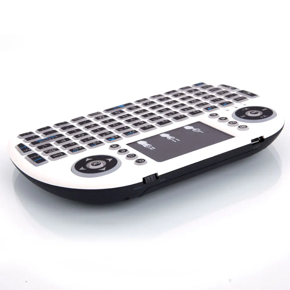 Newly MINI i8 2.4GHz 3-color Backlight Wireless Keyboard with Touchpad White 999 | Компьютеры и офис