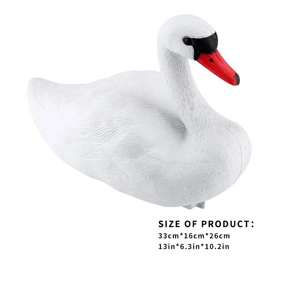 

Pond Swan Decor Artificial Swan Simulation Water Swan Pond Realistic Ornament for Pond Pool Water Decoration White and Black