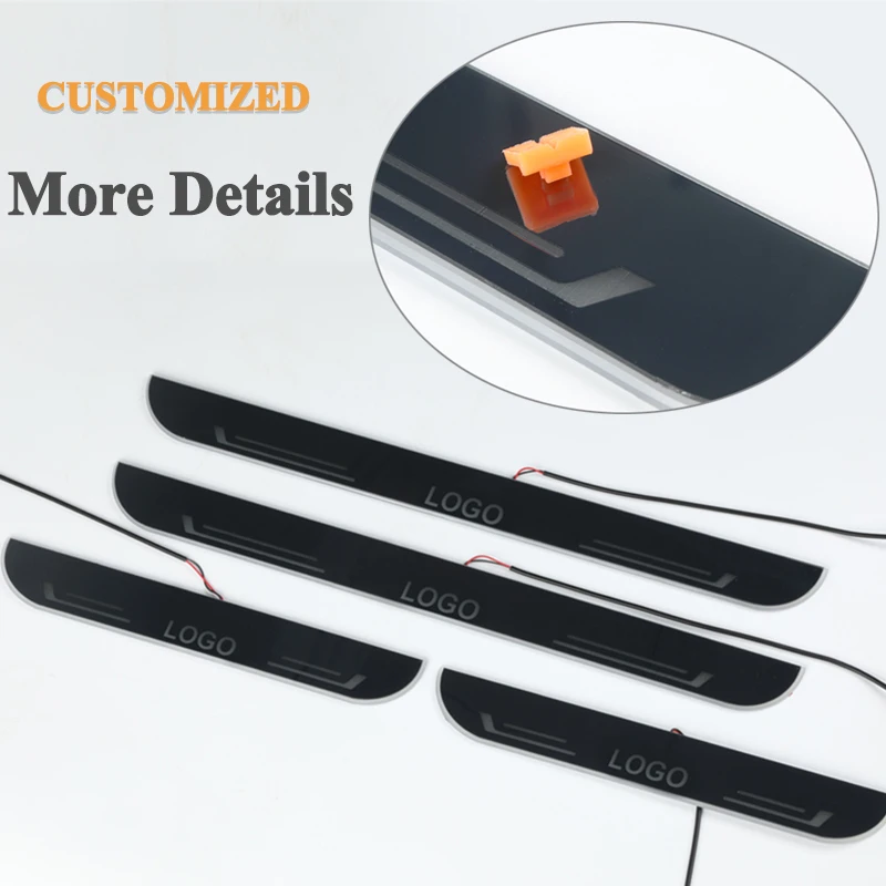 

LED Car Door Sill Acrylic For MAZDA CX5 KE GH KF 2016-2020 Auto Scuff Plate Pathway Part Dynamic Streamer Lights Car Accessories