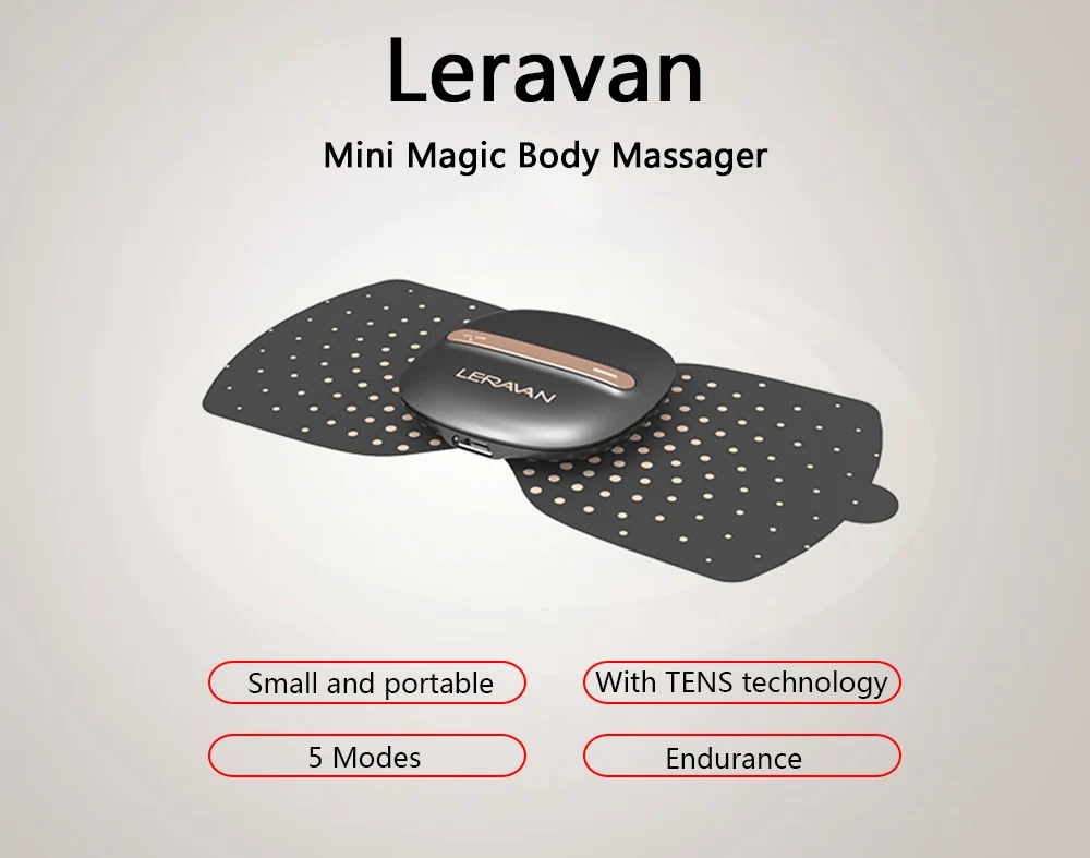 Xiaomi Mijia LF leravan массажер электрический полное расслабление тела мышечная терапия волшебный сенсорный массажные наклейки Кумамон издание