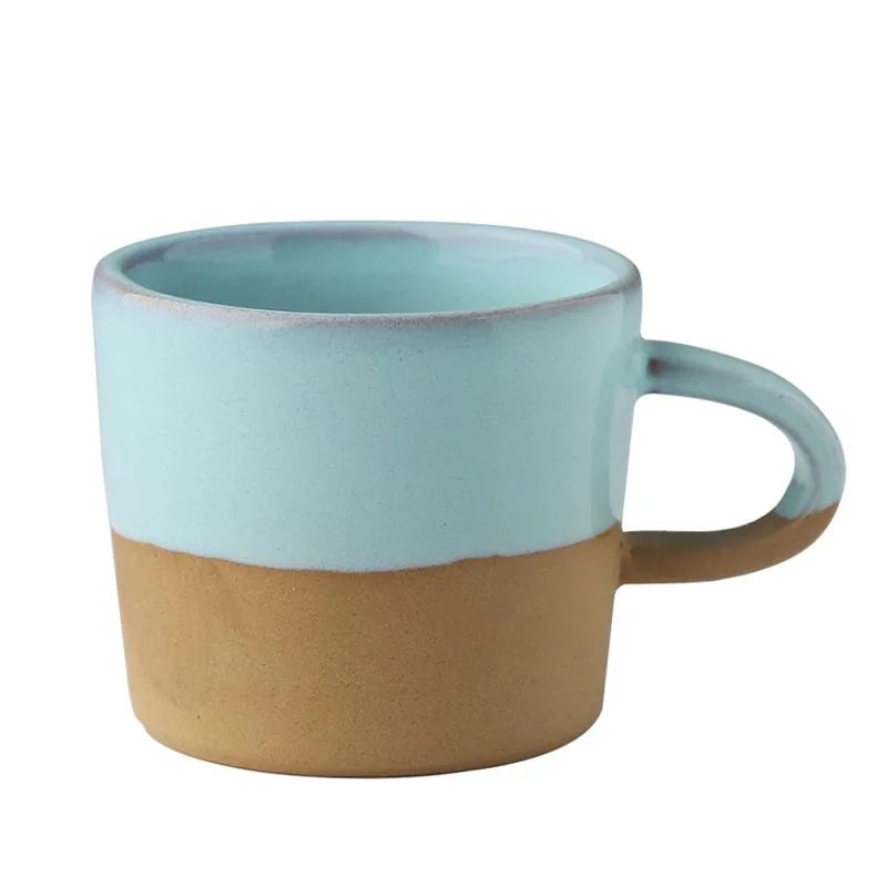 220 мл японская винтажная керамическая кофейная кружка креативная грубая