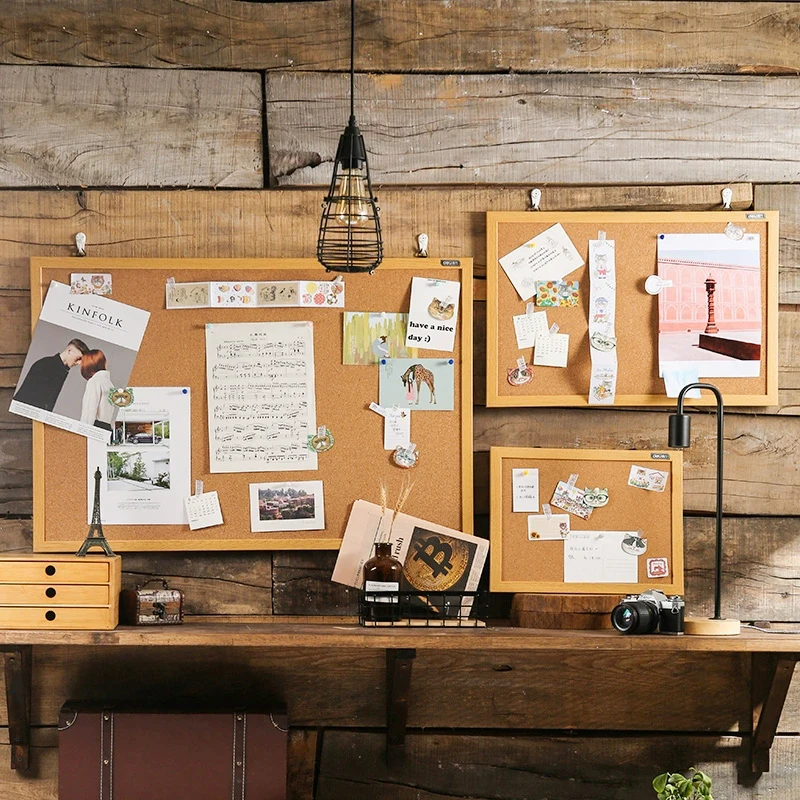 Креативная корковая доска с буквенным принтом объявлений для домашнего офиса
