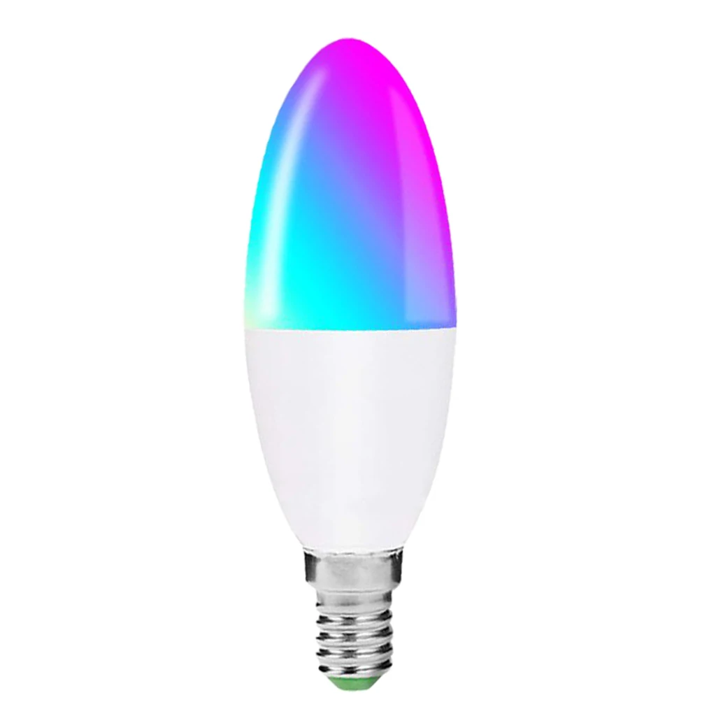 

Умная Светодиодная лампа E27 RGBW с Wi-Fi, 6 Вт, работает с Alexa Google Home Assistant, не требуется концентратор