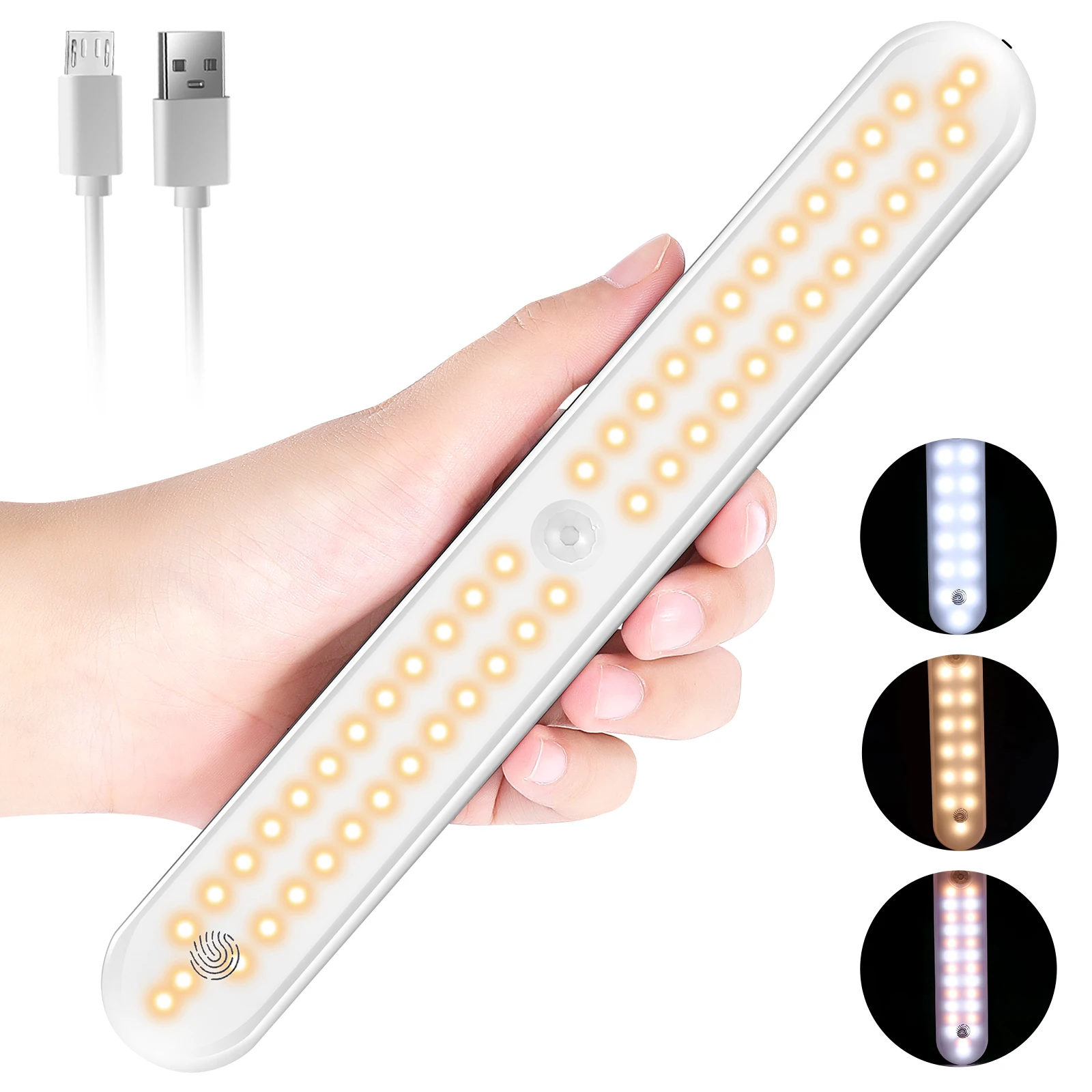 Светильник ночсветильник с датчиком движения светодиодная лампа USB для кухни