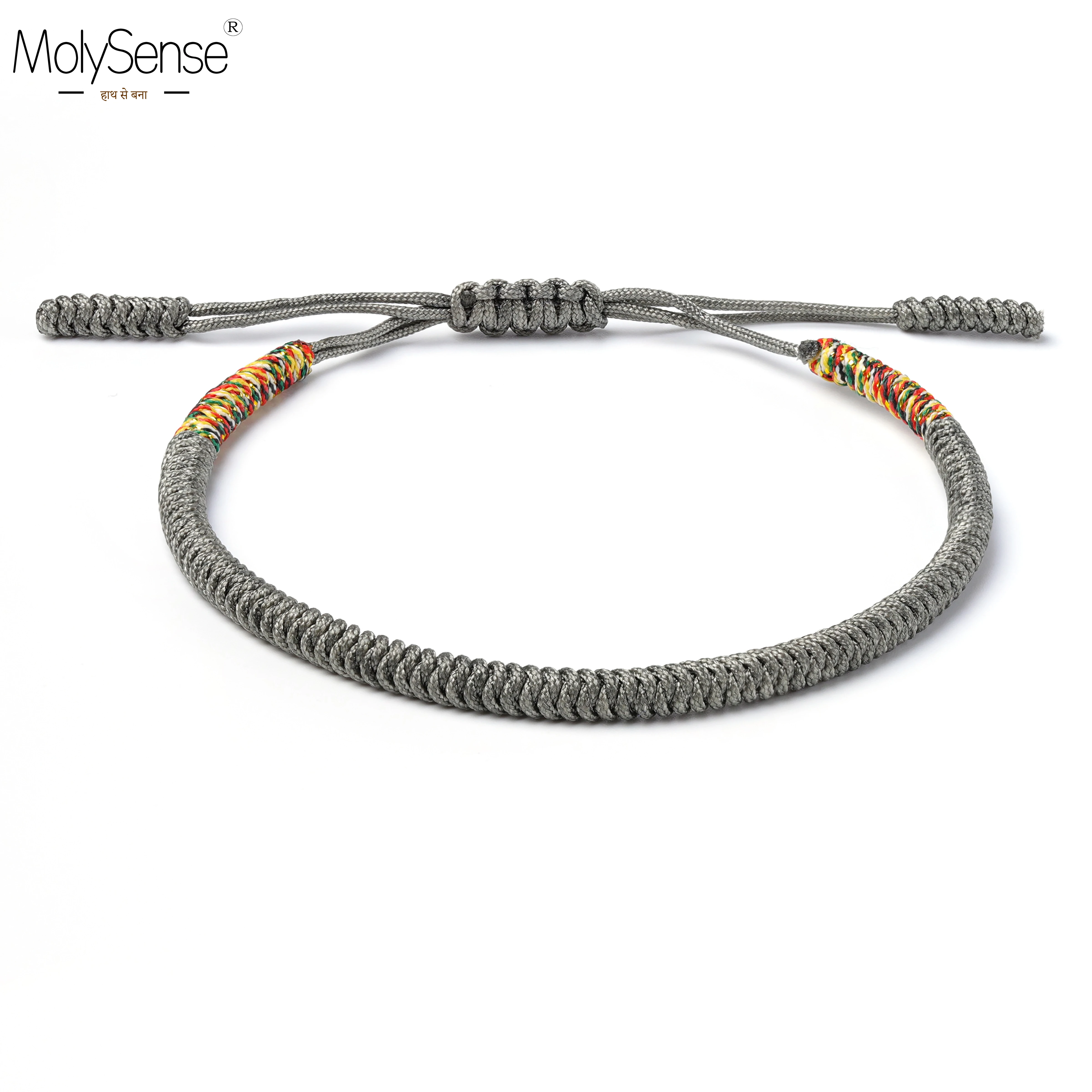 

MolySense Tibetan Buddhist Love Lucky Charm Tibetan Bracelets & Bangles For Women Men Handmade Knots Rope buddha Bracelet