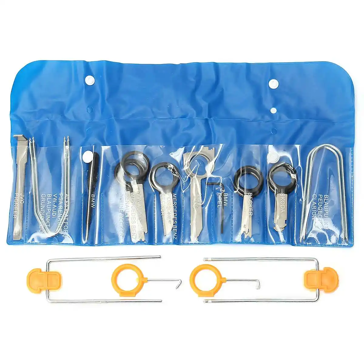 

24Pcs Professional Car Radio Stereo Audio CD Player Removal Install Key Tool Kit