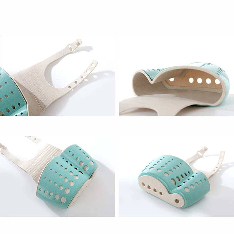 Пшеницы Doublelayer Регулируемый оснастки на раковина полка мыло мешок для хранения