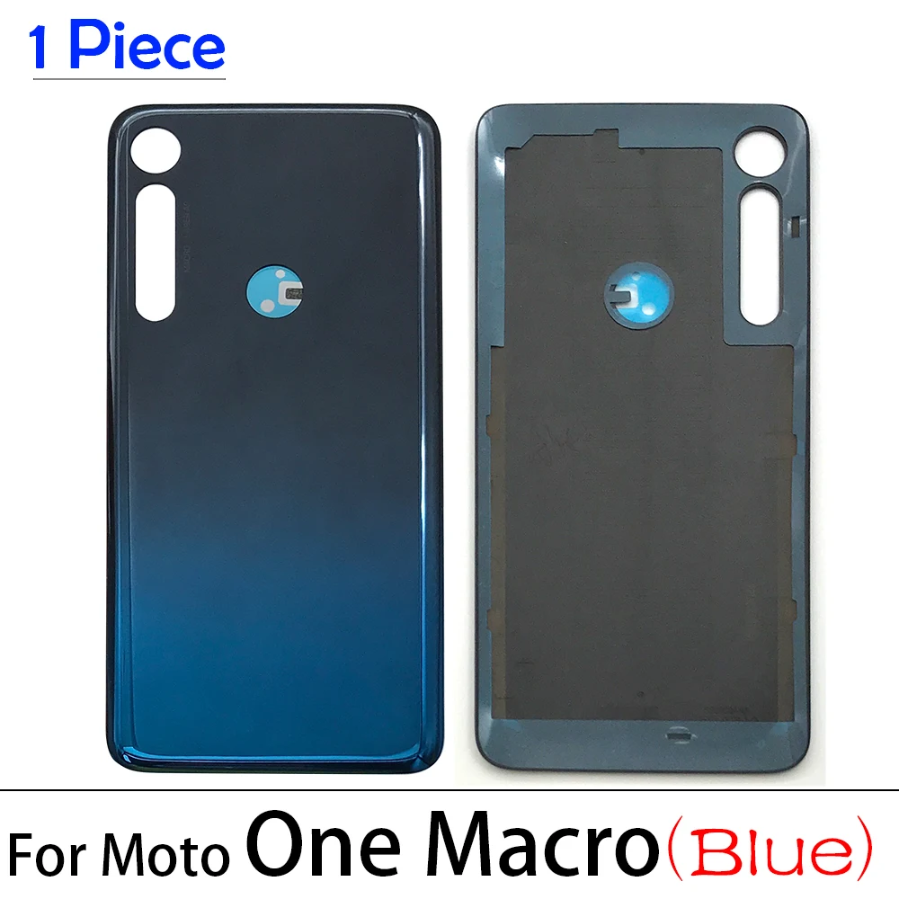 1PCS Rear Battery Cover For Moto One Vision Fusion Zoom Hyper Macro Back Glass Shell Door Housing Case Replacement Brand New | Мобильные