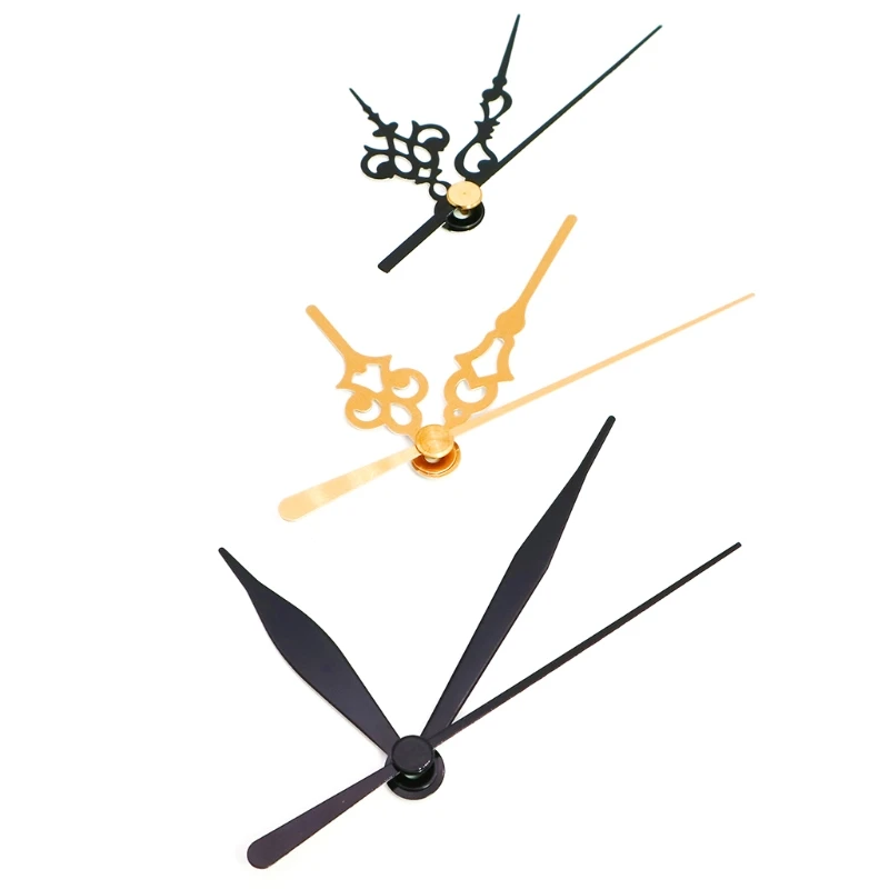 

H051 2 Pieces DIY Quartz Long Shaft Clock Movement Mechanism with 3 Pairs Different Hands Repair Kit