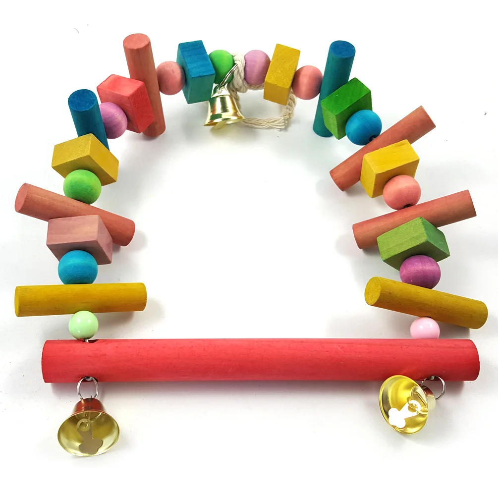 

Small and Medium parrot Bite toy swing stand stand bar climbing
