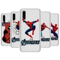 marvel spider man deadpool anime transparent clear phone case for huawei honor 20 10 9 8a 7 5t x pro lite 5g etui coque hoesj