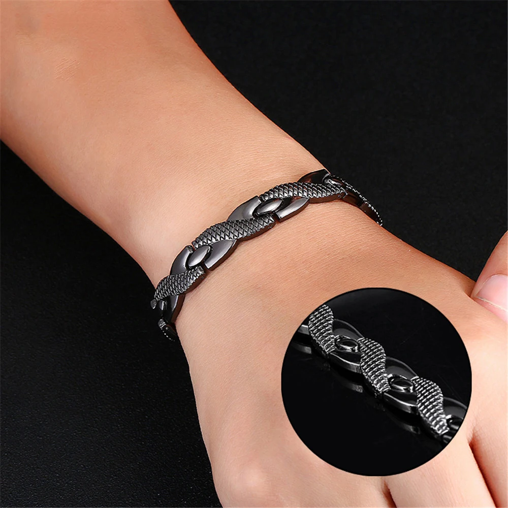 Men Women Healthy Magnetic Bracelet Titanium Steel Power Therapy Magnets Gift Fashion Jewelry Charm | Украшения и аксессуары