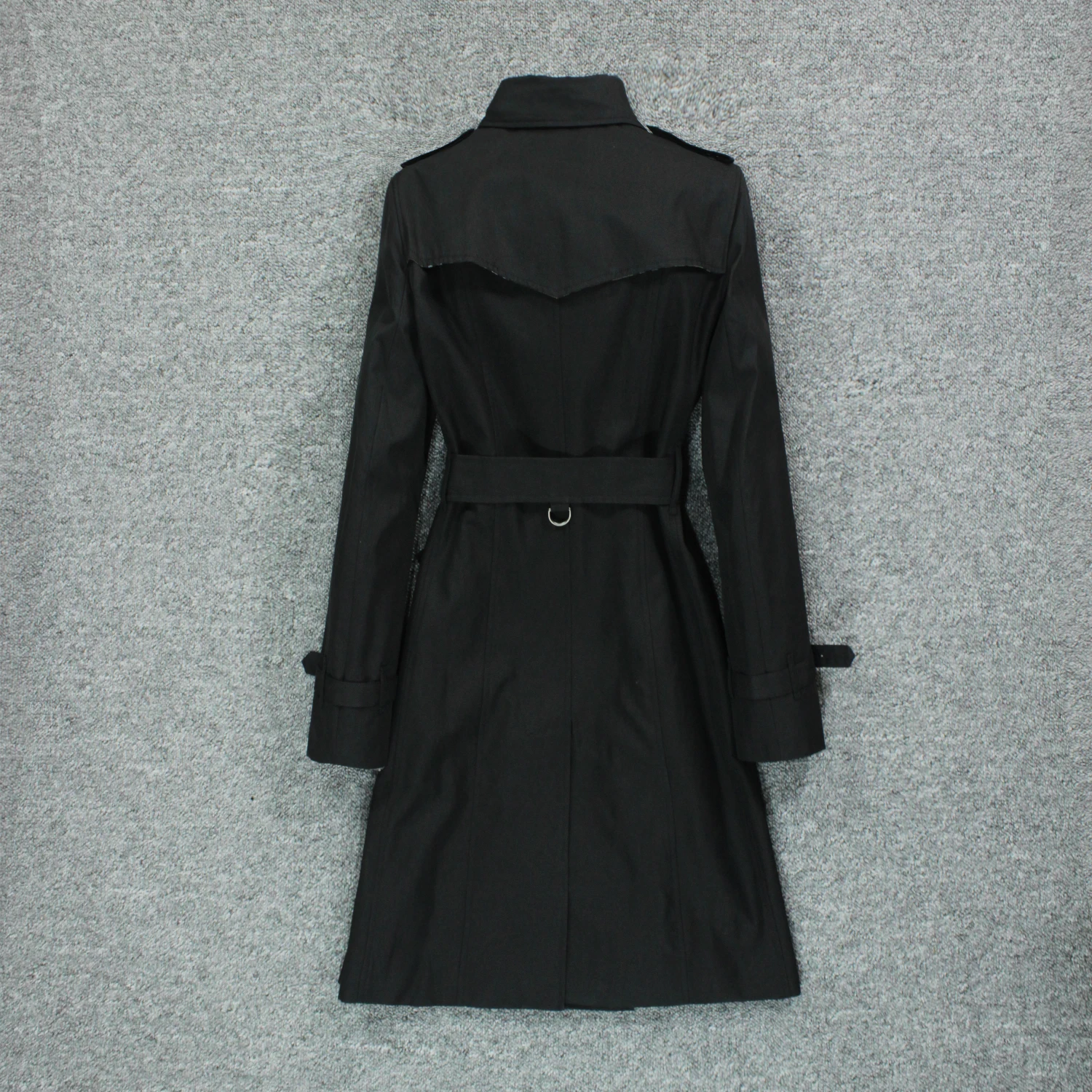 Популярная Новая женская ветровка в британском стиле 2020 черное приталенное