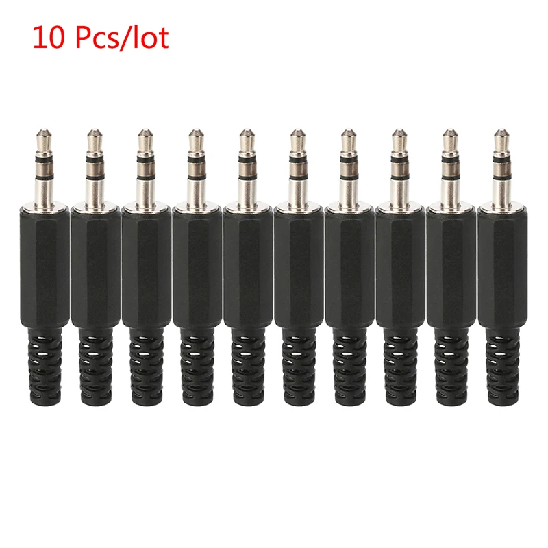 1/5/10pcs 3.5mm Jack Stereo 3 Pole Male Jack for DIY Headset Earphone Used for Repair Earphone Solder Plug Connector Adapter images - 6
