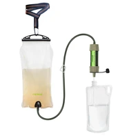 outdoor survival water purifier water straw filter emergency kit for hikingcampingsurvival