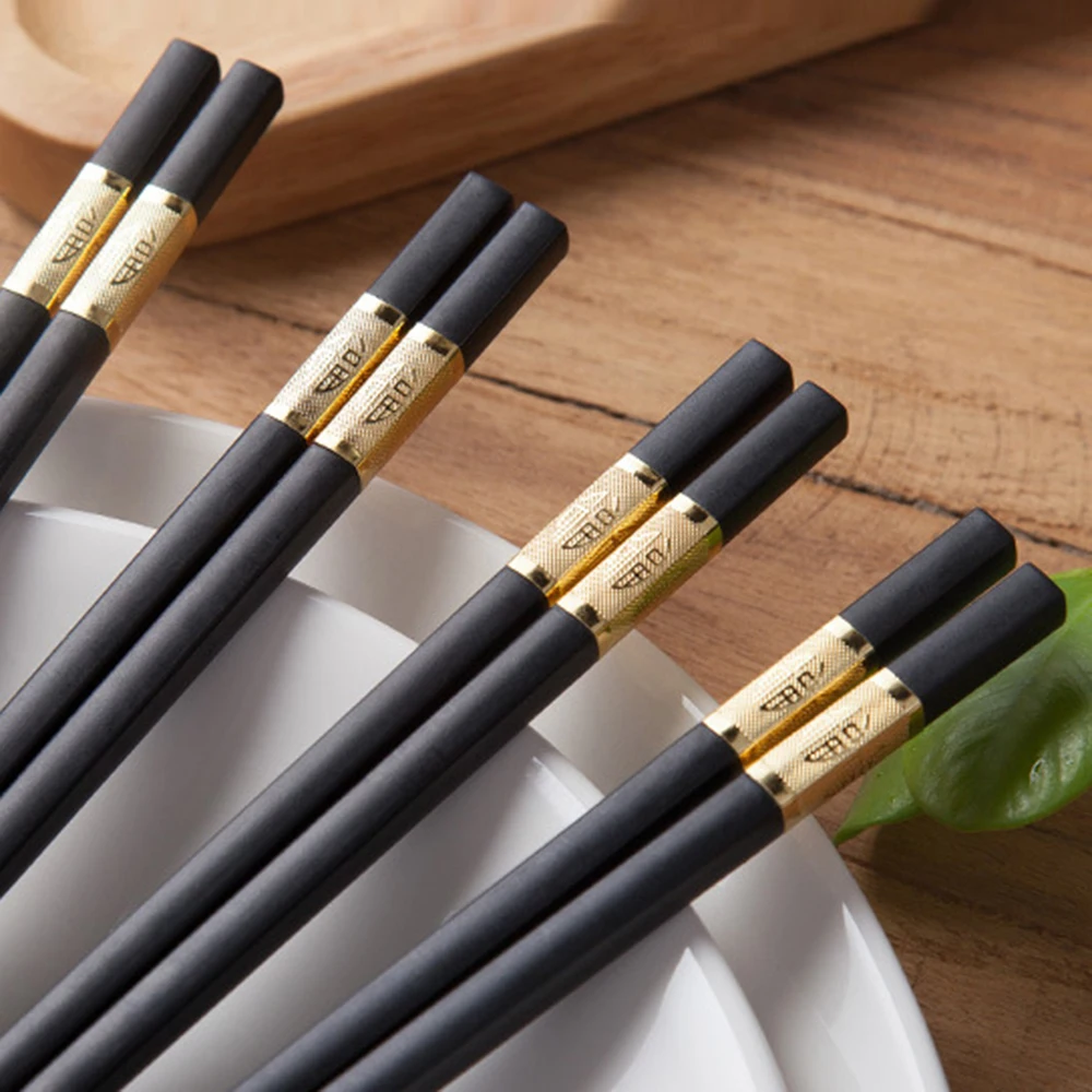 Нескользящие палочки для еды 10 пар безопасные в посудомоечной машине из