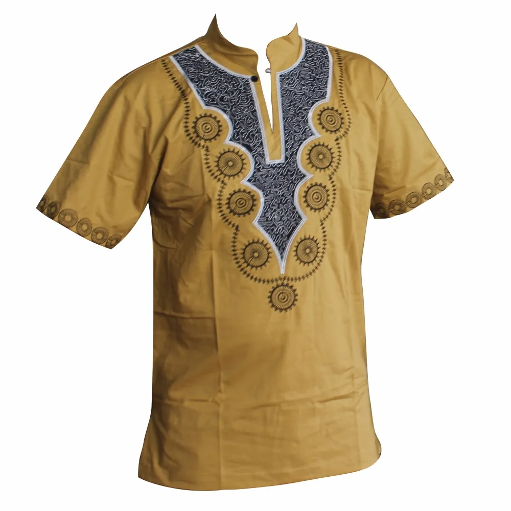 

Dashiki T-Shirts Embroidered African Tribal Ethnic Succunct Hippie Top Ankara Man's tops Muslim lehenga clothes