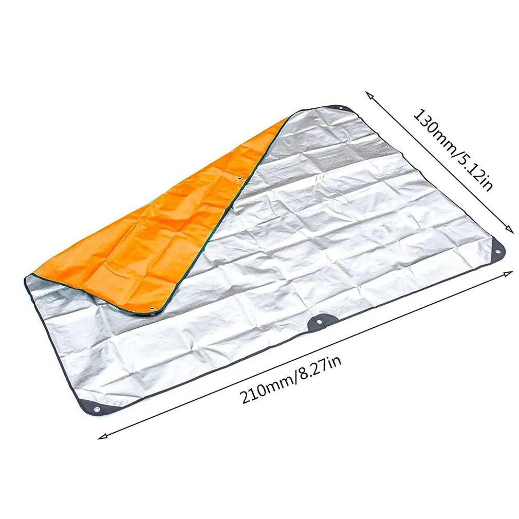 

New Outdoor First Aid Emergency Blanket Emergency Sleeping Bag Insulation Reflective Orange Aluminized Film
