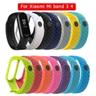 Ремешок силиконовый для Xiaomi Mi Band 3 4, браслет для смарт-часов Miband band3 band4