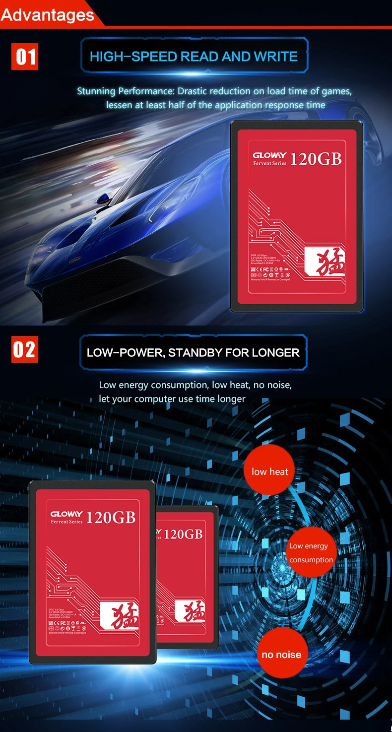 GLOWAY 2.5 inch 120gb 240gb SSD SATA III 3 Internal Solid State Drive ssd Laptop Hard Drive For Computer ssd