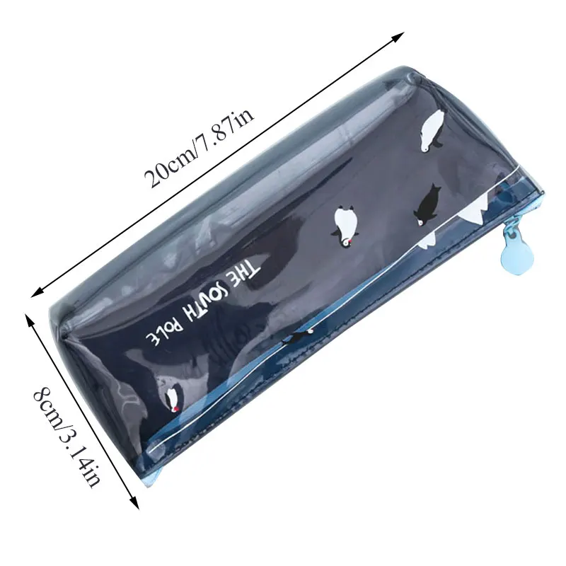 Сумка для канцелярских принадлежностей с креативным принтом медведя косметичка