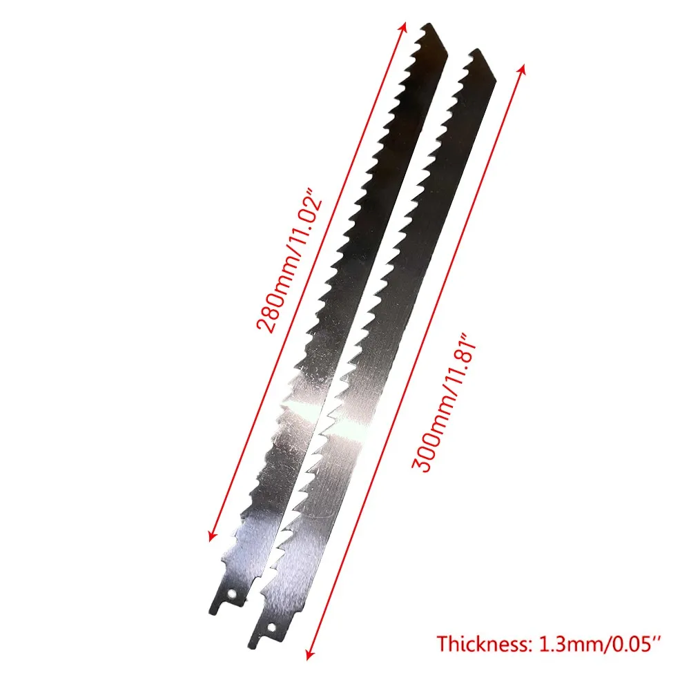 

2 Reciprocating Saw Blade 300mm Stainless Steel For Cutting Frozen Meatmetal,etc Durable To Use Used In Automobile Manufacturing