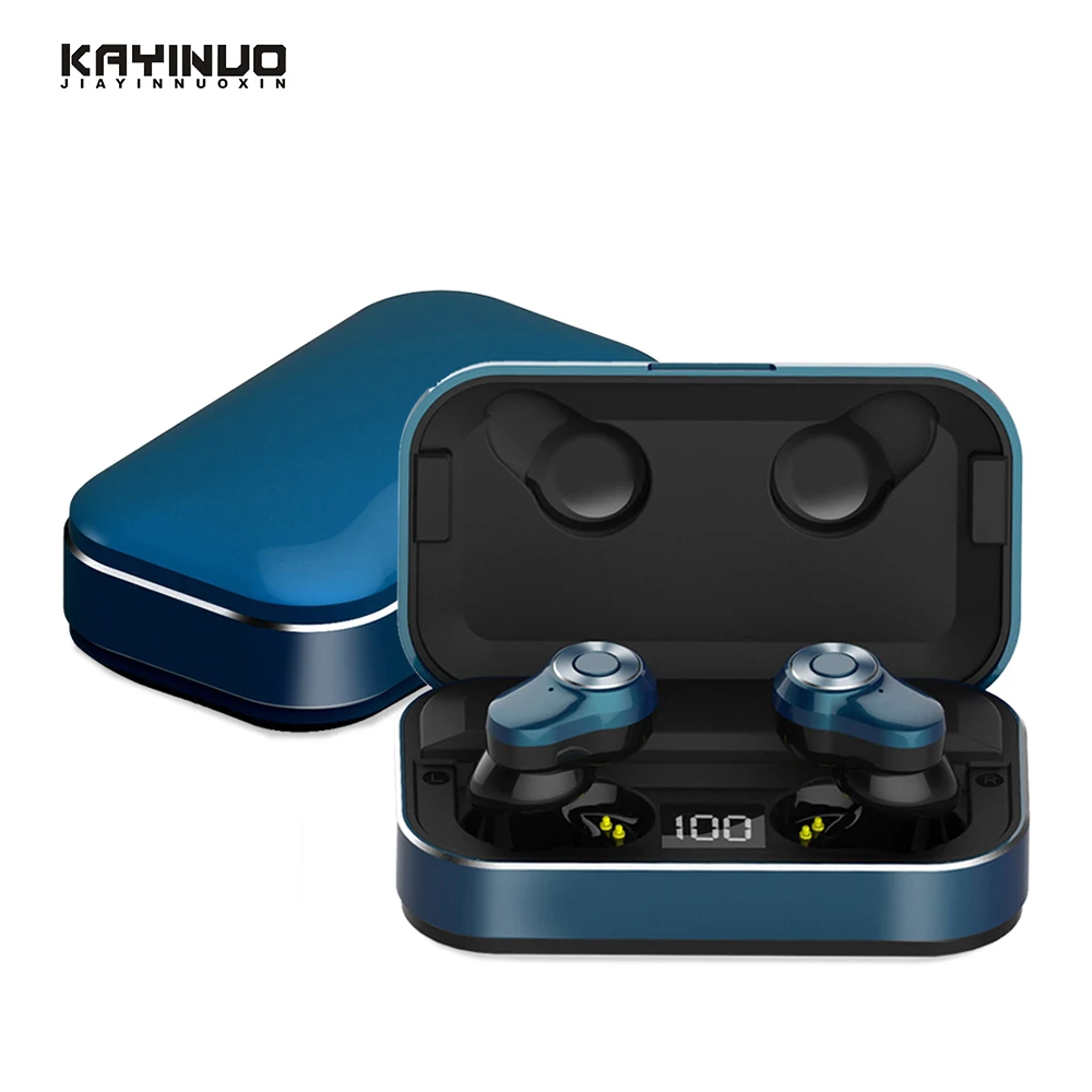 KAYINUO TWS беспроводные bluetooth наушники 5 0 металлический отсек для батареи