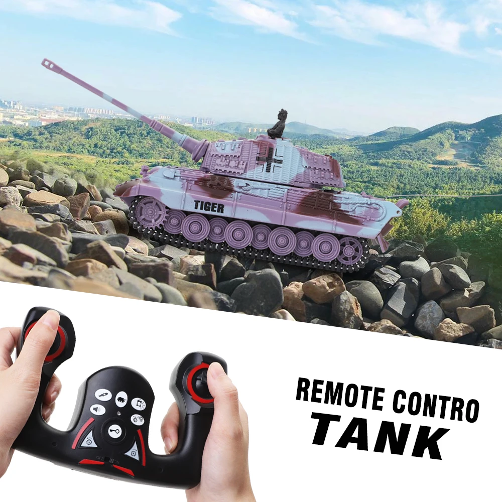 1/72 RC Танк Игрушка мини пульт дистанционного управления 8 канальный Rc автомобиль