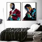 Pop дыма в стиле хип-хоп плакат абстрактный PaperCuts художественный принт минималистский Скандинавская Картина на холсте Современные настенные картины Ванная комната Домашний декор