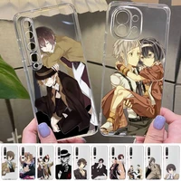 bungou stray dogs phone case for redmi note 5 7 8 9 10 a k20 pro max lite for xiaomi 10pro 10t