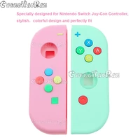 1set diy replacement housing joy con shell case set for switch ns nx console and right left switch joycon controller shell