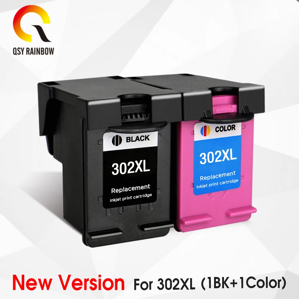 2 CMYK Supplies совместимый картридж с чернилами Замена для HP302XL с чернилами hp Deskjet 1110 2130 1112 3630 3632 3830 Officejet 4650 4652 принтер - Цвет: 2