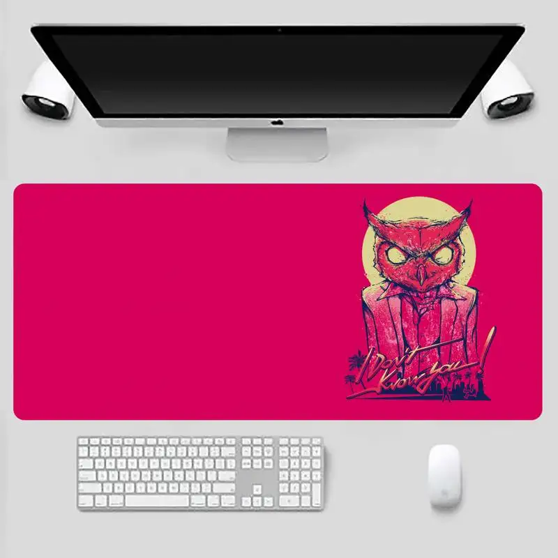 

hotline miami Keyboards Mat Rubber Gaming mousepad Desk Mat Game Office Work Mouse Mat pad X XL Laptop Cushion mouse pad