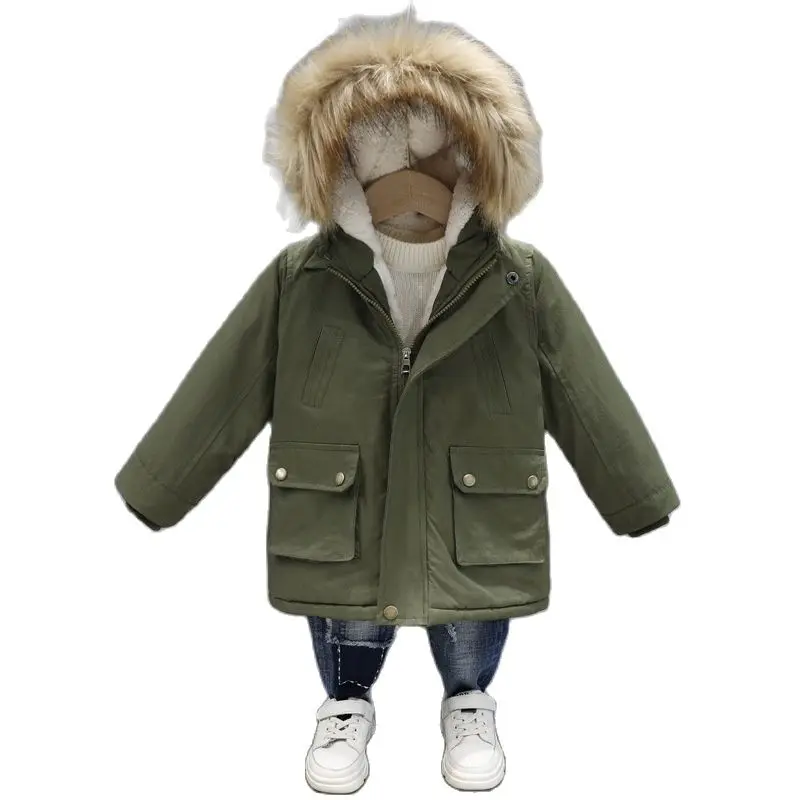 

2021 New Boys Winter Clothes 4 Keep Warm 5 Children 6 Autumn Winter 9 Coat 8 Middle Aged 10 Year 12 Pile Thicker Cotton Jackets