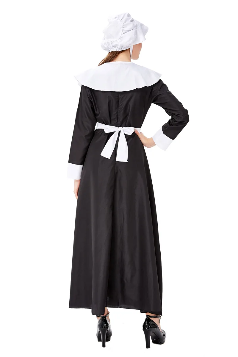 Женский костюм для косплея черная средневековая ферма сценическое видение на