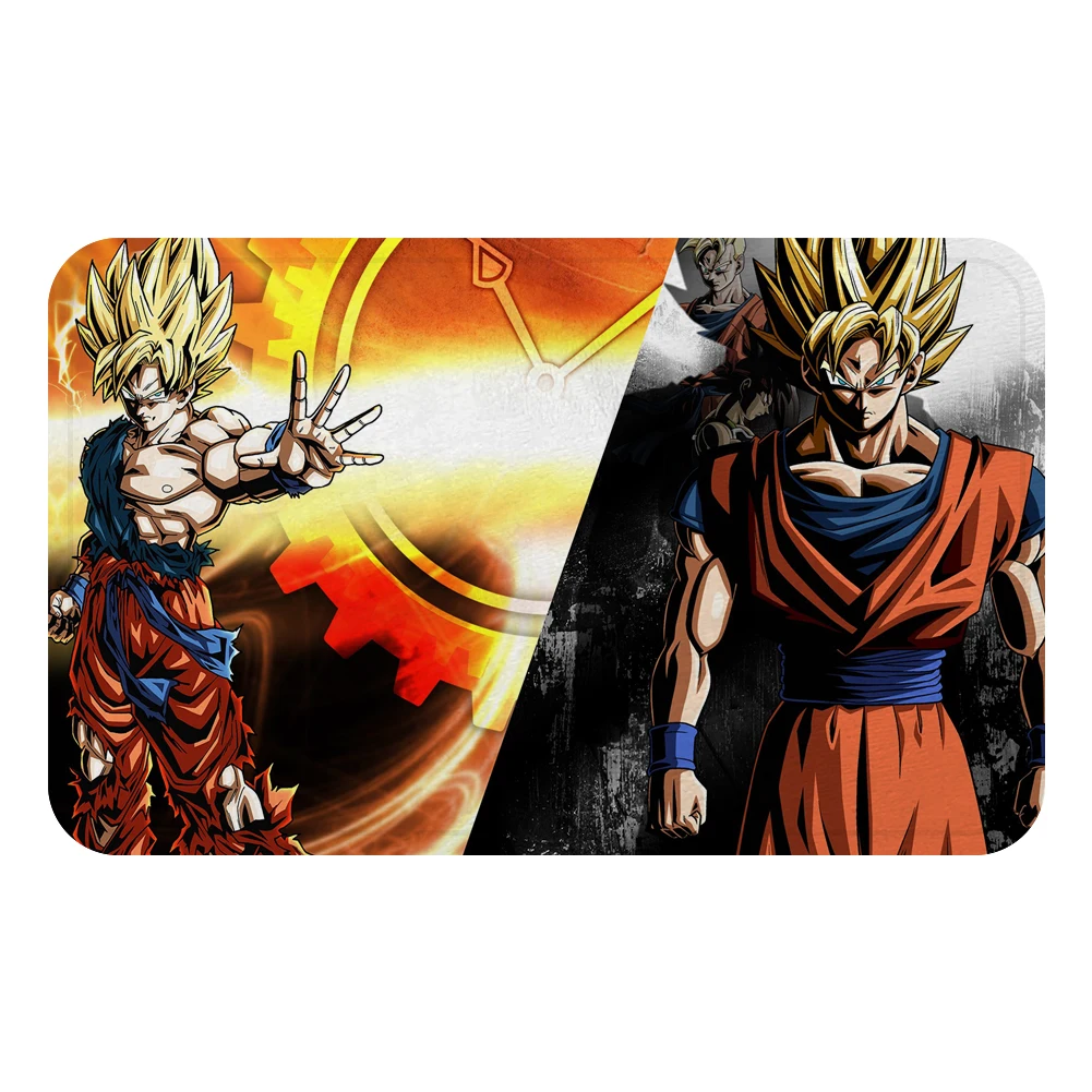 Небесно-голубой DRAGON BALL Son аниме Гоку коврик для ванной кухня ковер декоративные Противоскользящие коврики комната автомобиль пол бар ковры домашний декор для дверей подарок - Цвет: Небесно-голубой