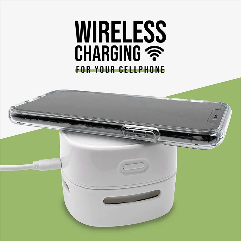 

Portable Wireless Desktop Vacuum Cleaner, Mini Desktop Cleaner, Cordless Portable Handheld Wireless Charger Mobile Phone