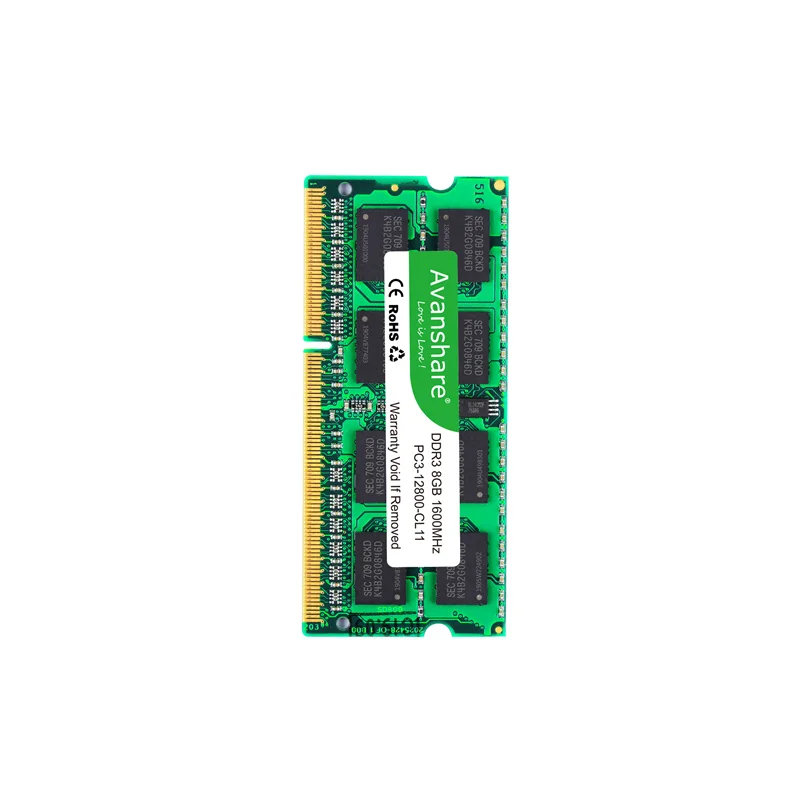 Оперативная память Avanshare DDR3L Sodimm для ноутбука ОЗУ DDR3 1333 в 4 ГБ 8 1600 МГц или 1 35 5 PC3L |