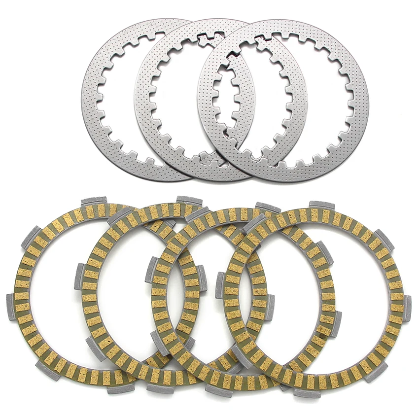 

Motorcycle Clutch Friction Plates Set For Yamaha ATV YFM125R RAPTOR 125 XT125X XT125R 13D3/13D5 13D4/13D6 YBR125 5VL-E6324-00