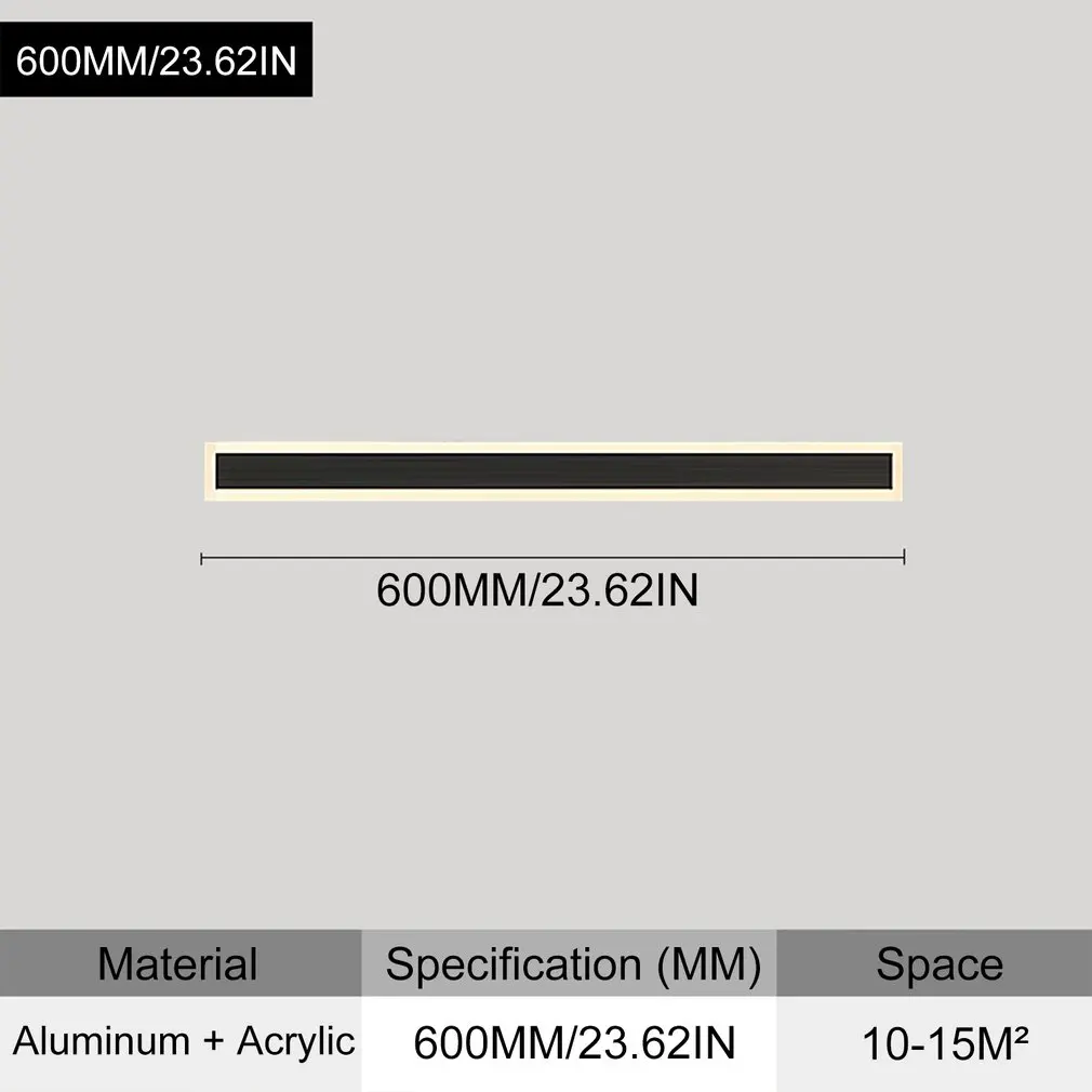 

New Outdoor Waterproof Modern LED Wall Lights With Remote Living Room Bedroom Corridor Porch Black Indoor Lamp Lighting Dimmable