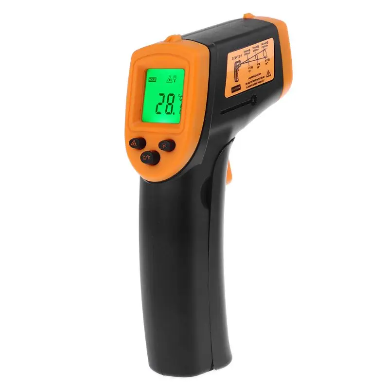 Digital Laser Infrared Thermometer -50~600 Degree Temperature Measuring Gun C/F | Инструменты