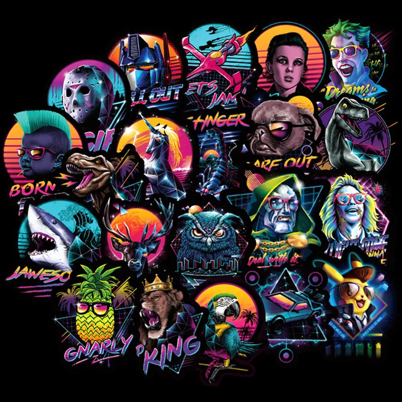 Наклейки EDM черные Цветные Супер крутые для ноутбука телефона чемодана