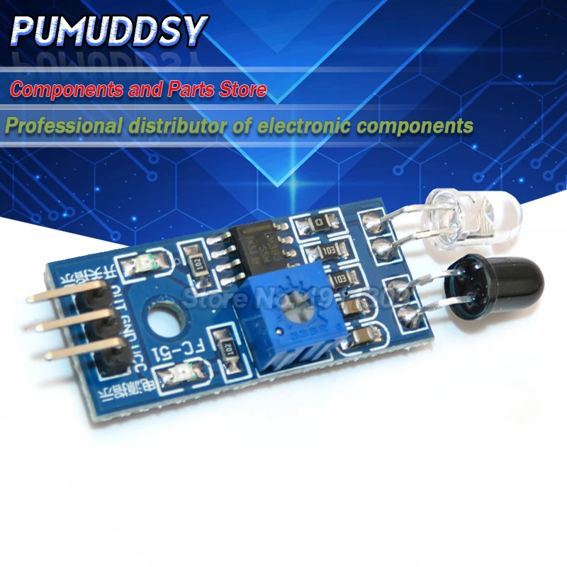 Инфракрасный Барьерный модуль 5 шт. датчики препятствий для обхода на черной