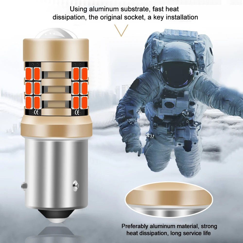 2x3030 21smd CanBus 1156 BAU15S PY21W светодиодный ная лампа автомобильные лампы 2400Lm