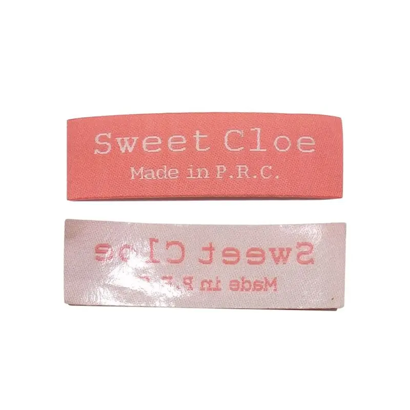 Пользовательские вышитые аксессуары для одежды петля СГИБ этикетки под заказ