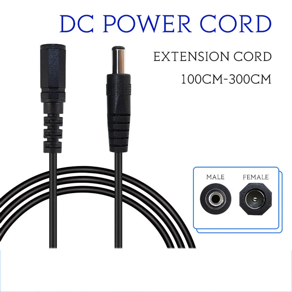 DC Power Splitter Plug Cable 5.5x2.1mm Male to Female Supply Adapter Extension Cord for Camera LED Lamp | Электроника