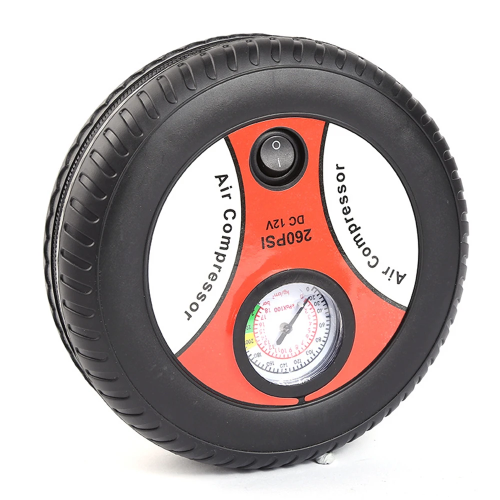 Портативный автомобильный мини надувной насос воздушный компрессор дизайн шин 12